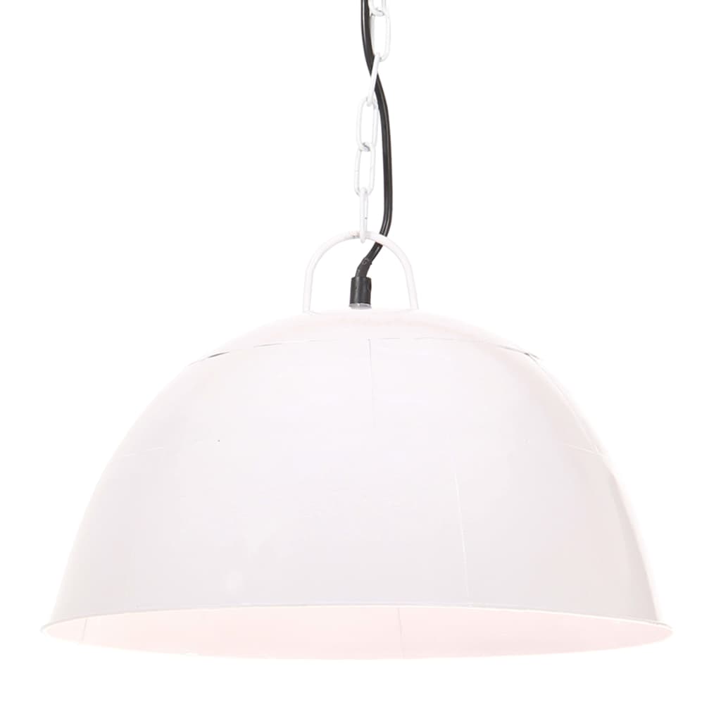 Hängelampe Vintage Industriestil 25 W Silbern Rund 31 cm E27