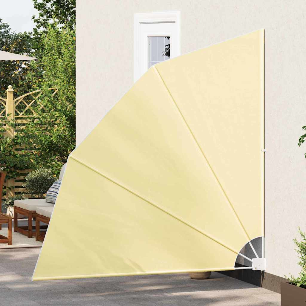 Faltbarer Balkonfächer Grau 210×210 cm