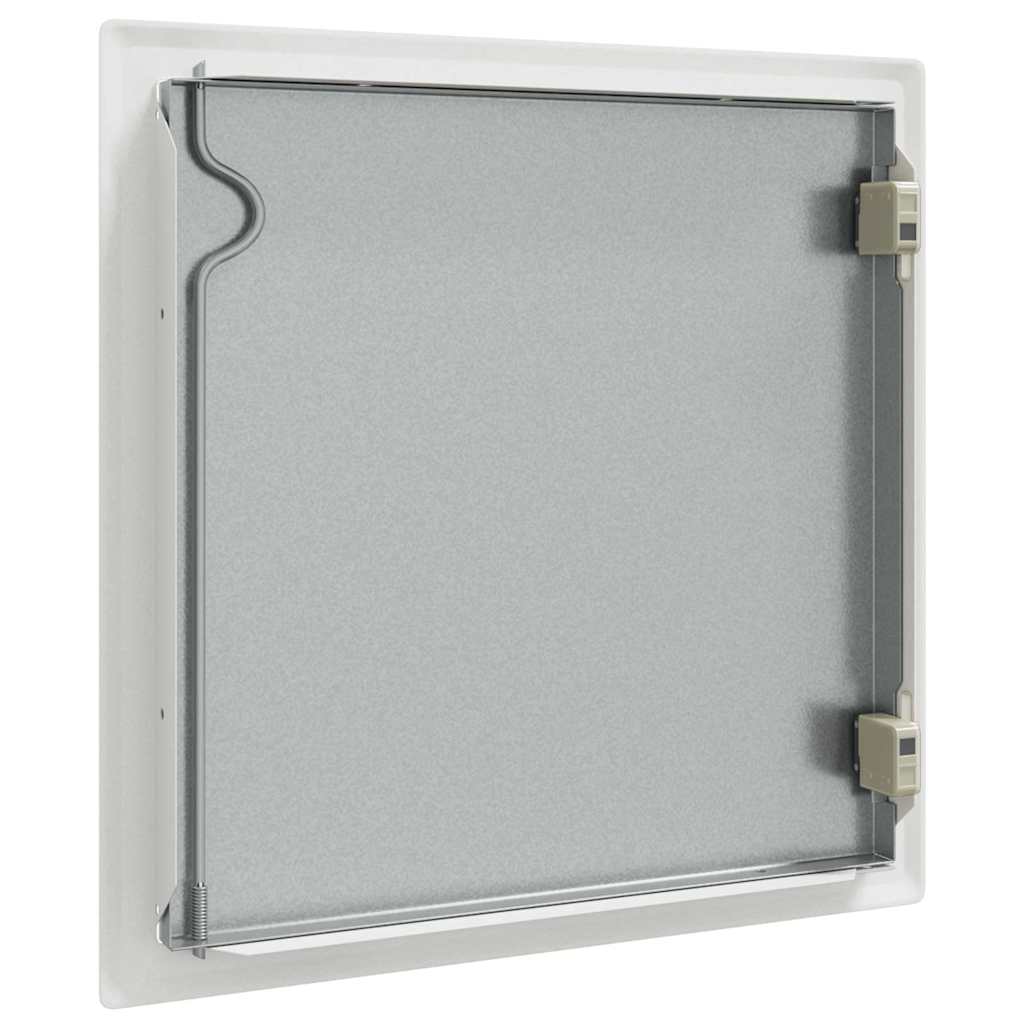 Zugangsklappe 2 pcs Weiß 23 x 23 x 3 cm Stahl