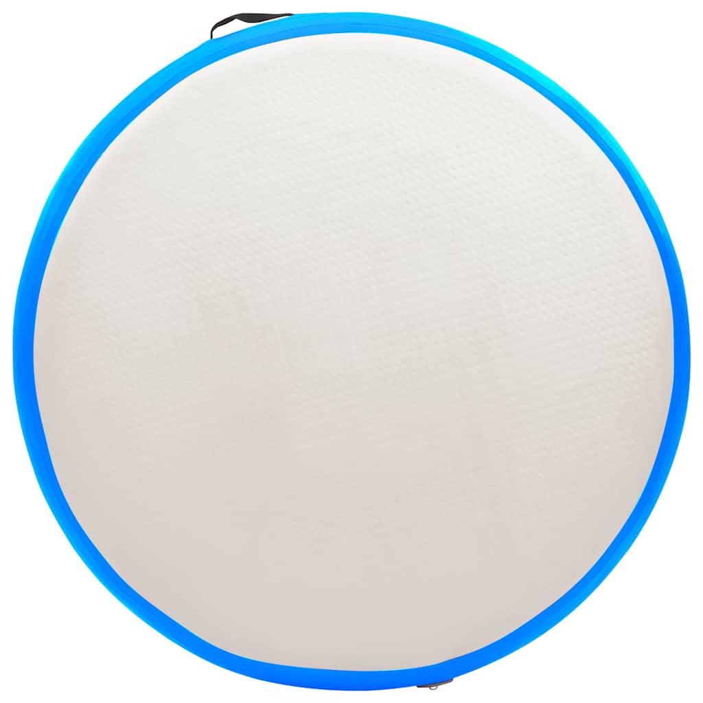 Aufblasbare Gymnastikmatte mit Pumpe 100x100x10 cm PVC Rosa