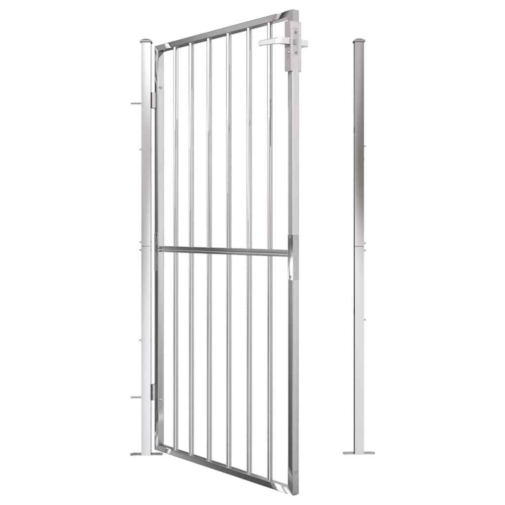 Gartentor 100 x 95 cm Edelstahl