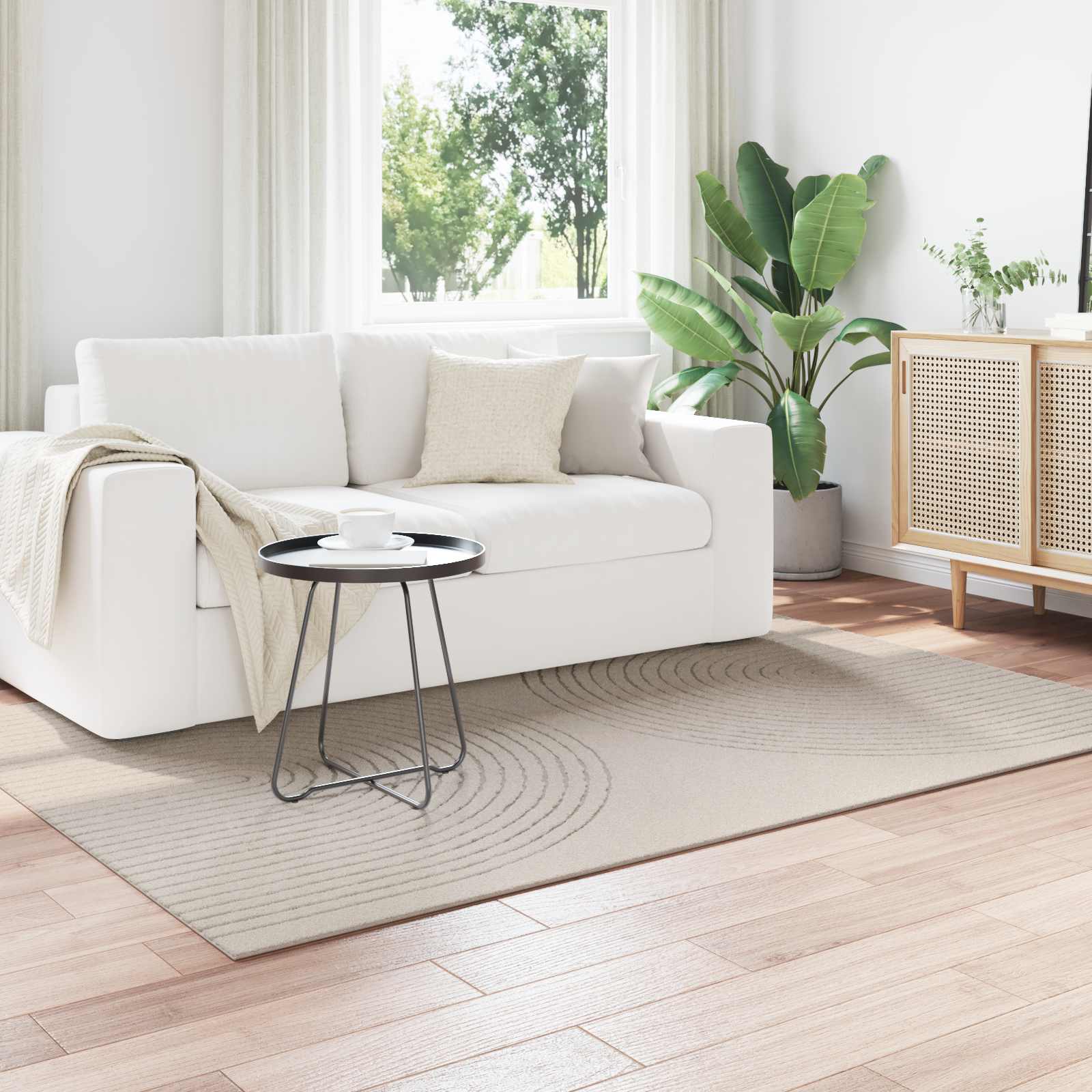 Bereichsteppiche Rechtwinklig GALATI Creme 150 x 80 cm