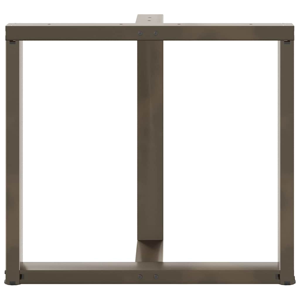 Couchtischbeine T-Form 2 Stk. Schwarz 30x25x(30-31) cm Stahl