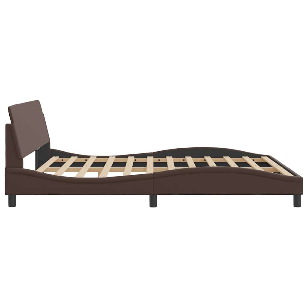 Bettgestell "Dover" Schwarz 80x200 cm Kunstleder