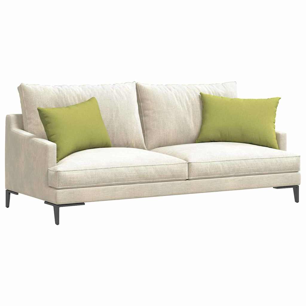 Sofakissen 2 pcs Hellgrau 50 x 30 cm Stoff