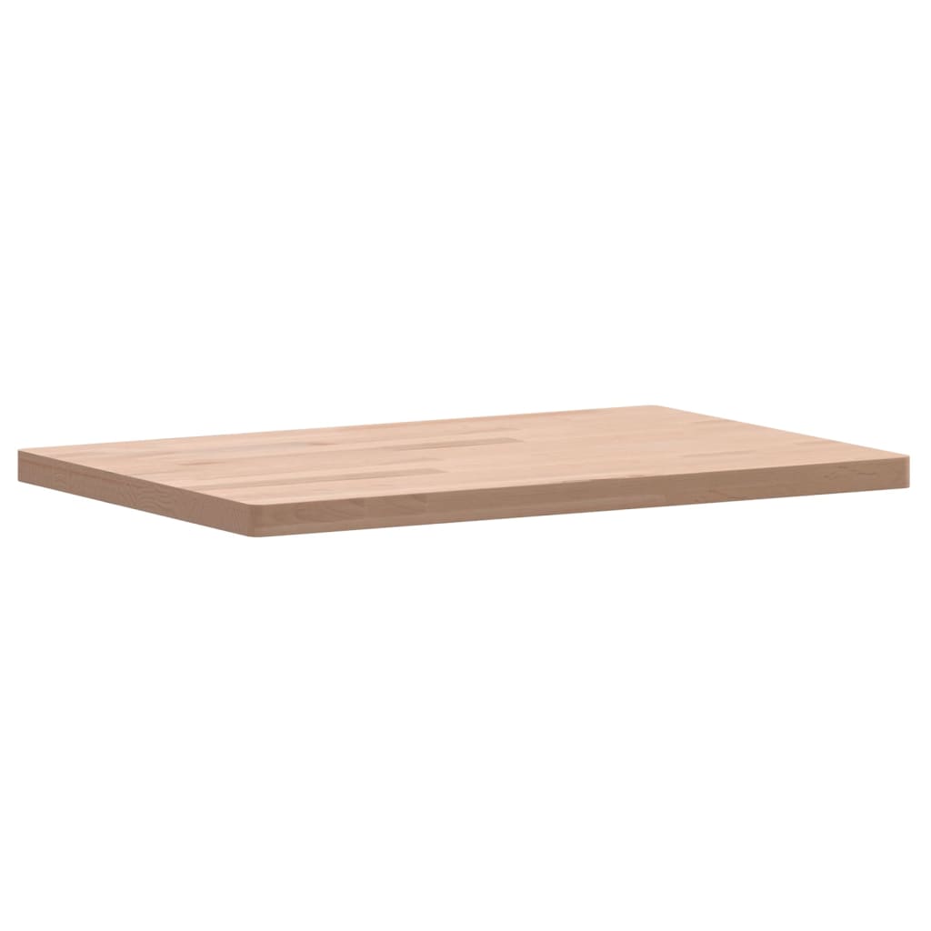 Tischplatte 80x40x1,5 cm Rechteckig Massivholz Buche