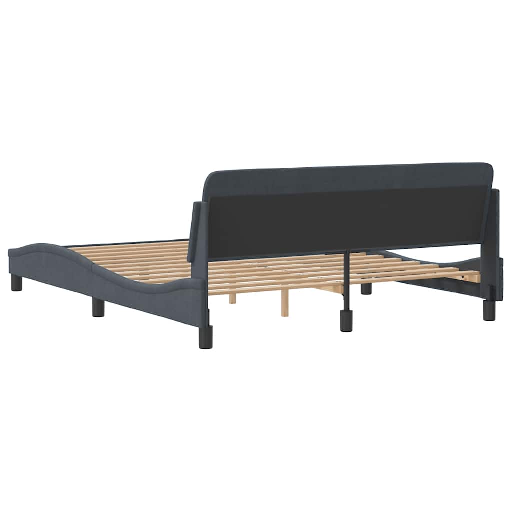 Bettgestell "Dover" Hellgrau 80x200 cm Samt