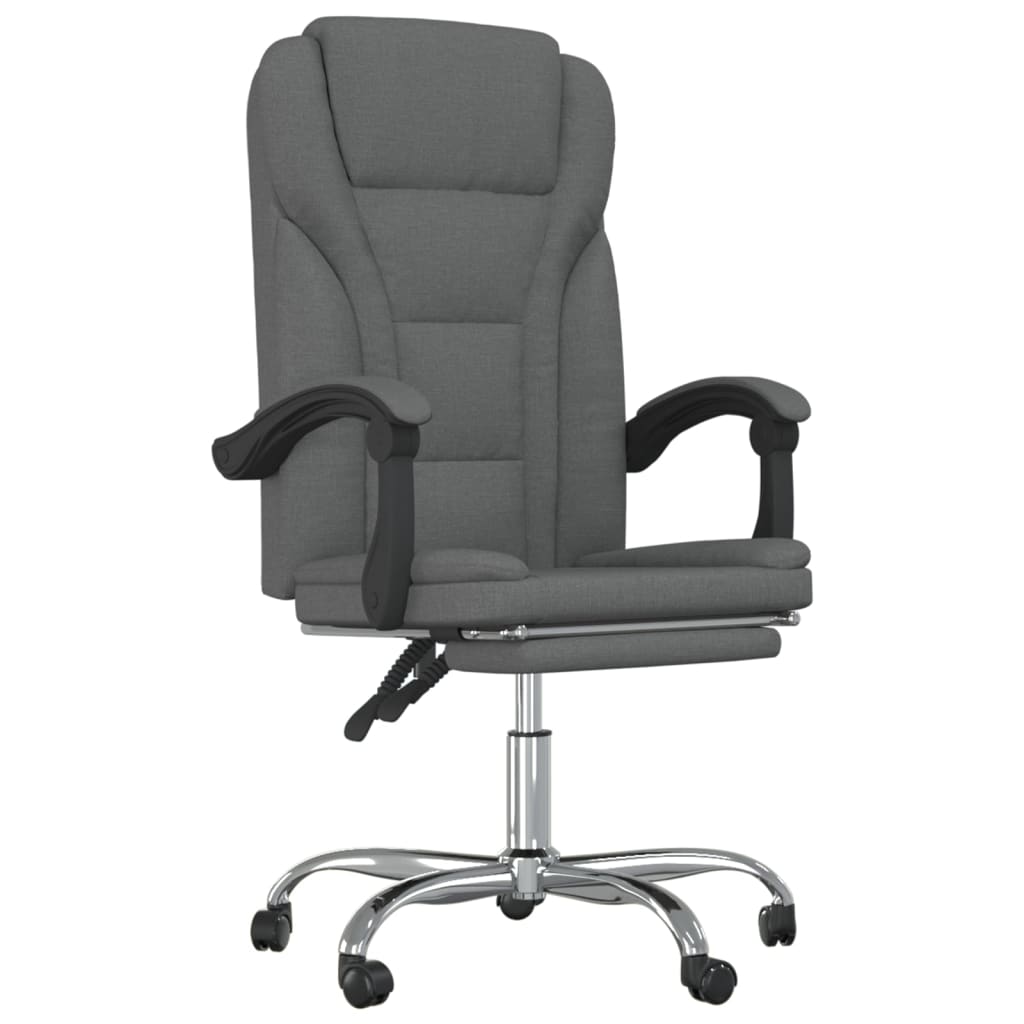 Bürostuhl mit Liegefunktion Taupe Stoff