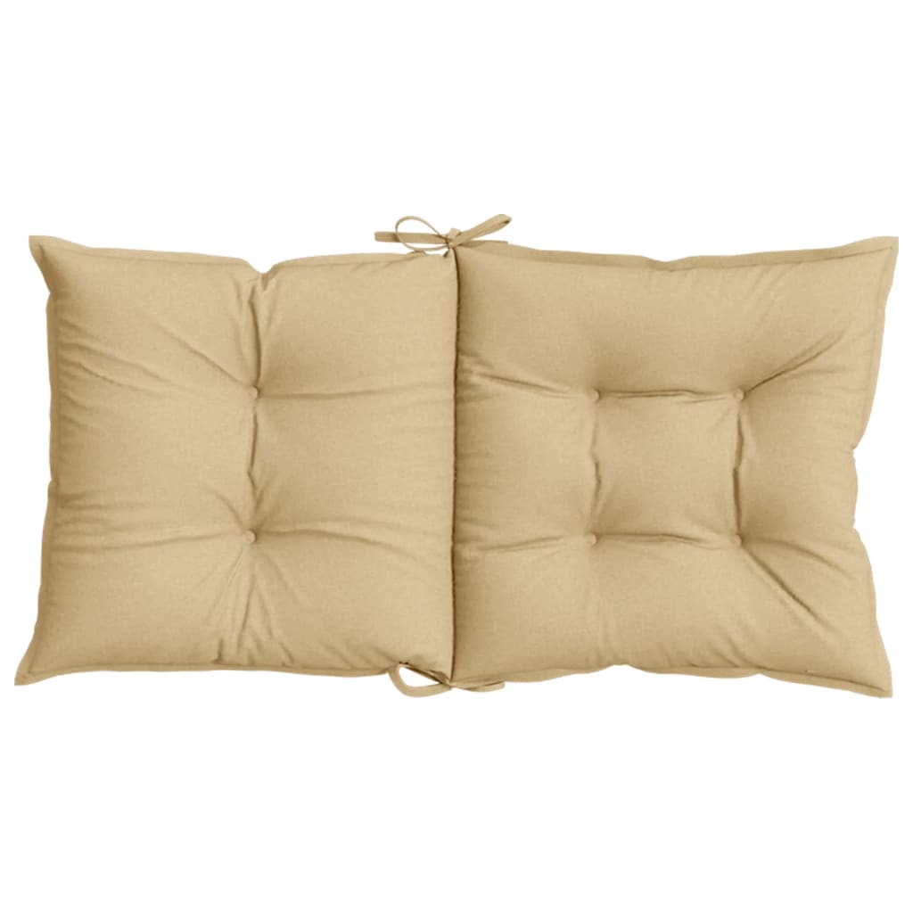 Niedriglehner-Auflagen 2 Stk Melange Anthrazit 100x50x7cm Stoff