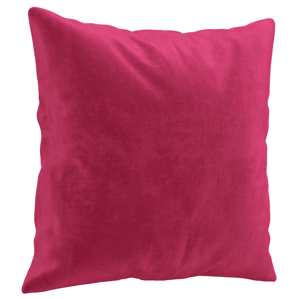 2-Sitzer-Sofa mit Zierkissen Dunkelgrün 120 cm Samt