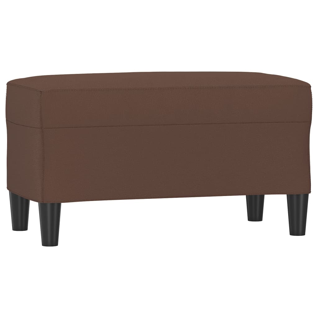 Sitzbank Schwarz 70x35x41 cm Kunstleder