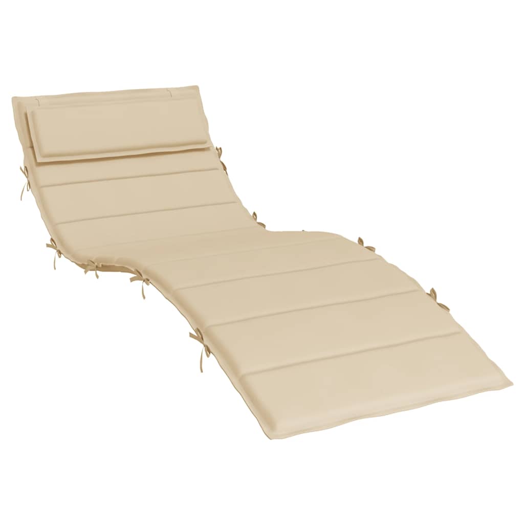 Sonnenliegen-Auflage Grau 180x60x4 cm Oxford-Gewebe