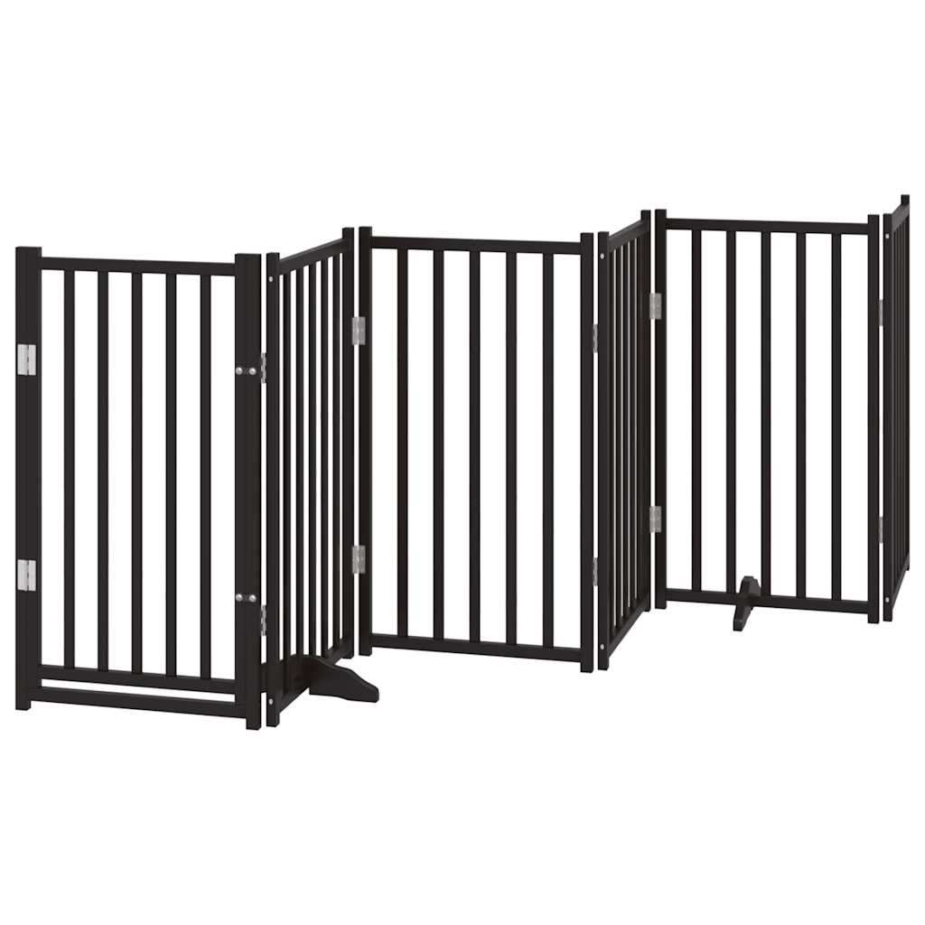 3-tlg. Hundetor Faltbar 150 cm Massivholz Tanne