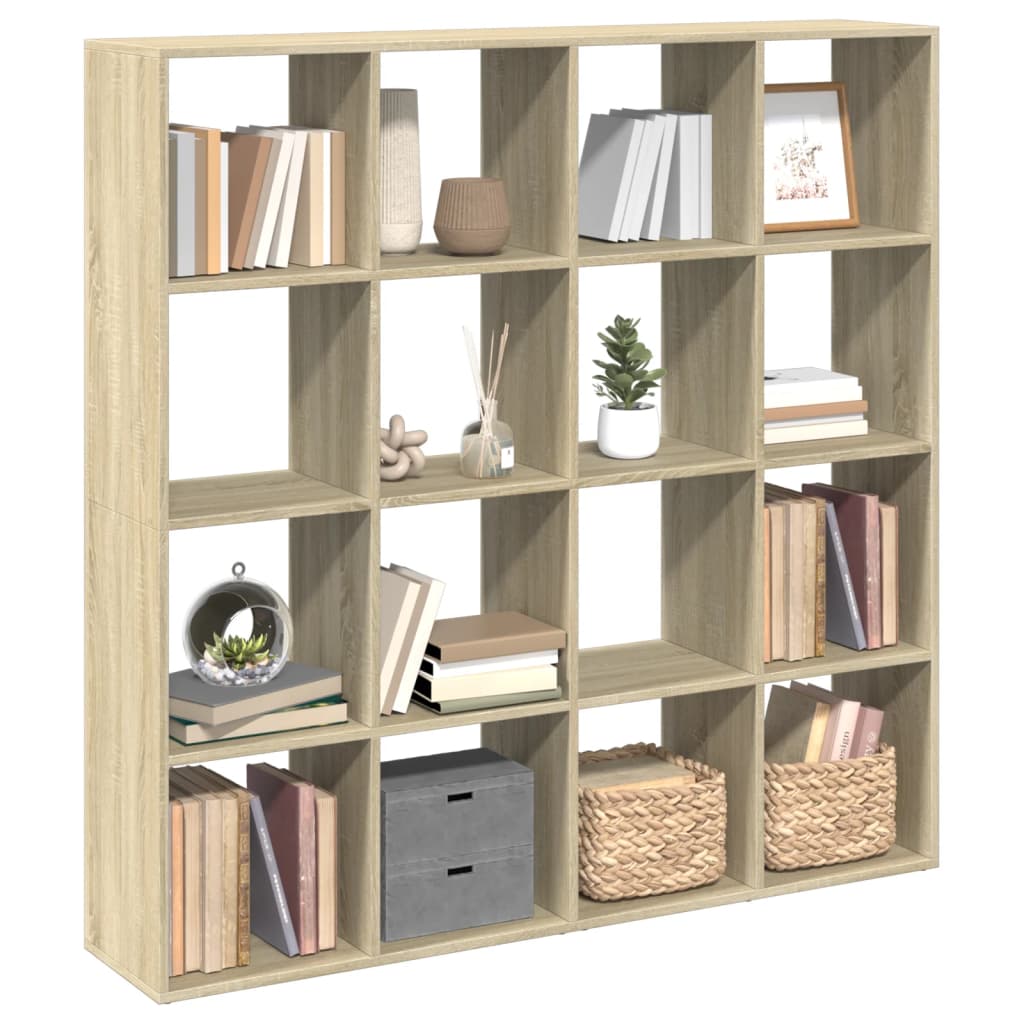 Bücherregal Weiß 137,5x29x137,5 cm Holzwerkstoff