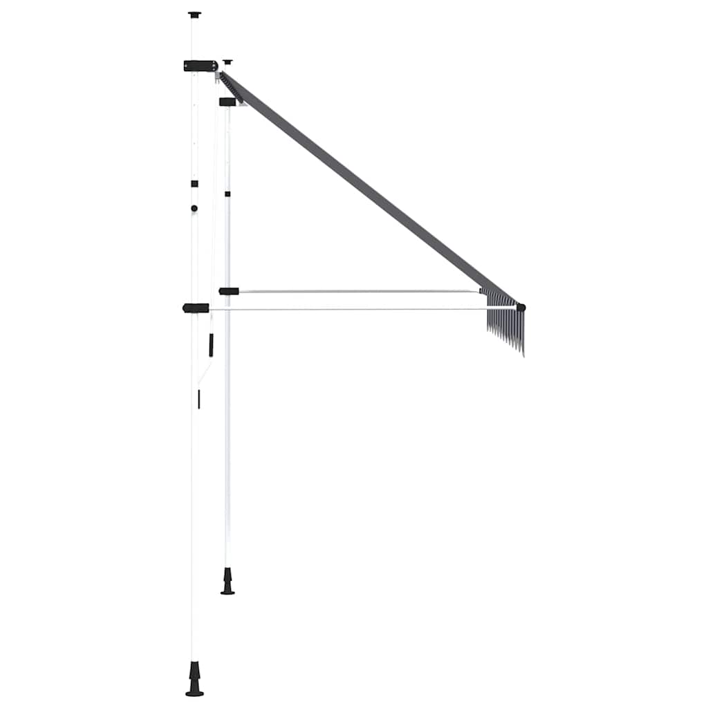 Einziehbare Markise Handbetrieben 150 cm Anthrazit