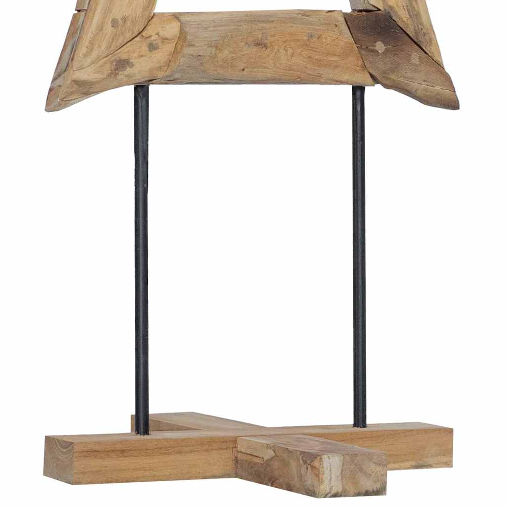 Weihnachtsbaum mit Ständer Braun 90 cm Massivholz Teak