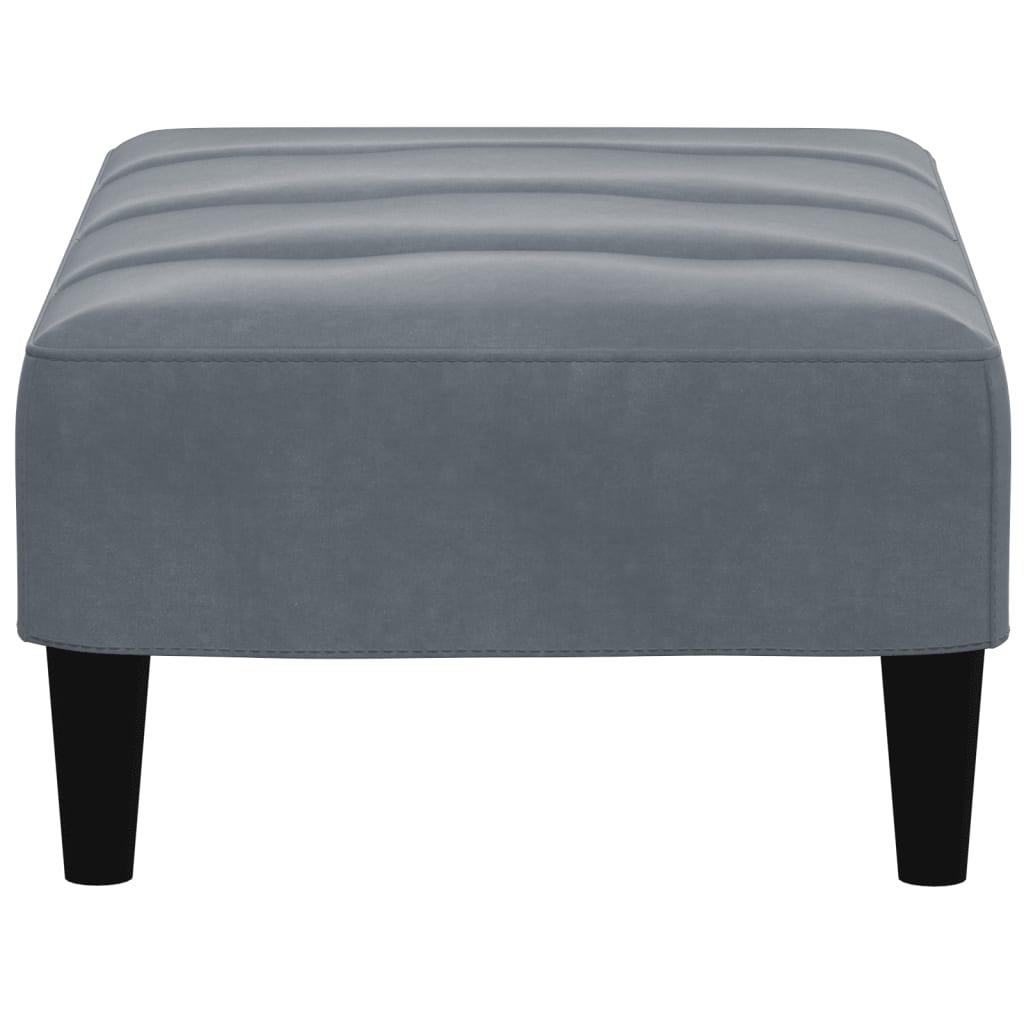 Fußhocker Blau 77x55x31 cm Samt