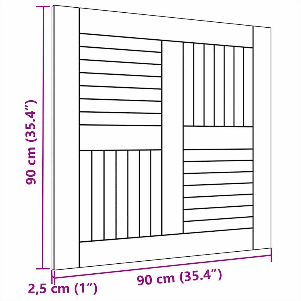 Tischplatte Massivholz Teak Rund 2,5 cm 40 cm