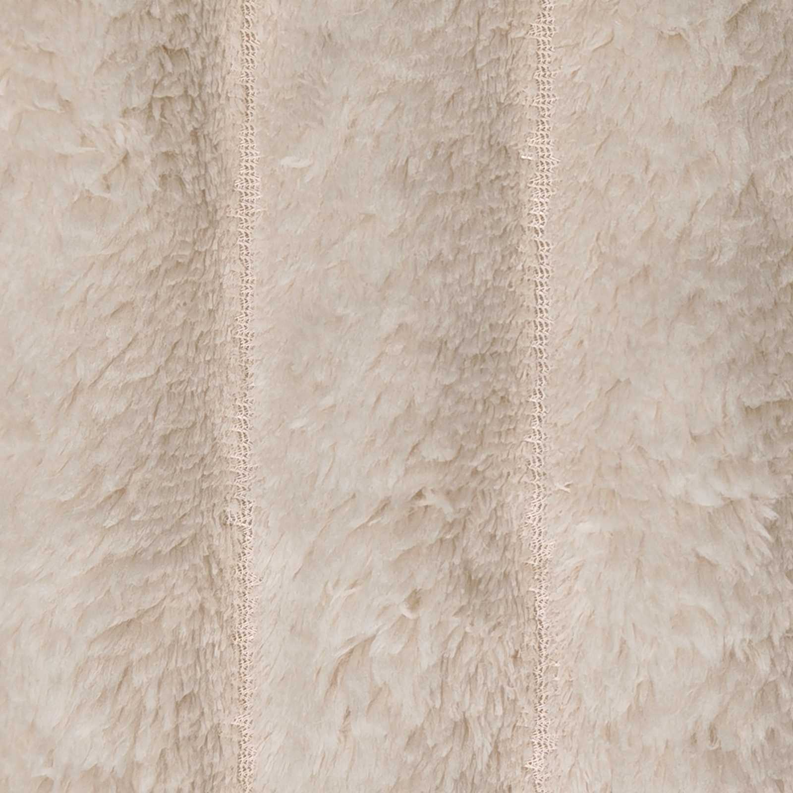Überwurfdecke Beige 150 x 130 cm Fleece