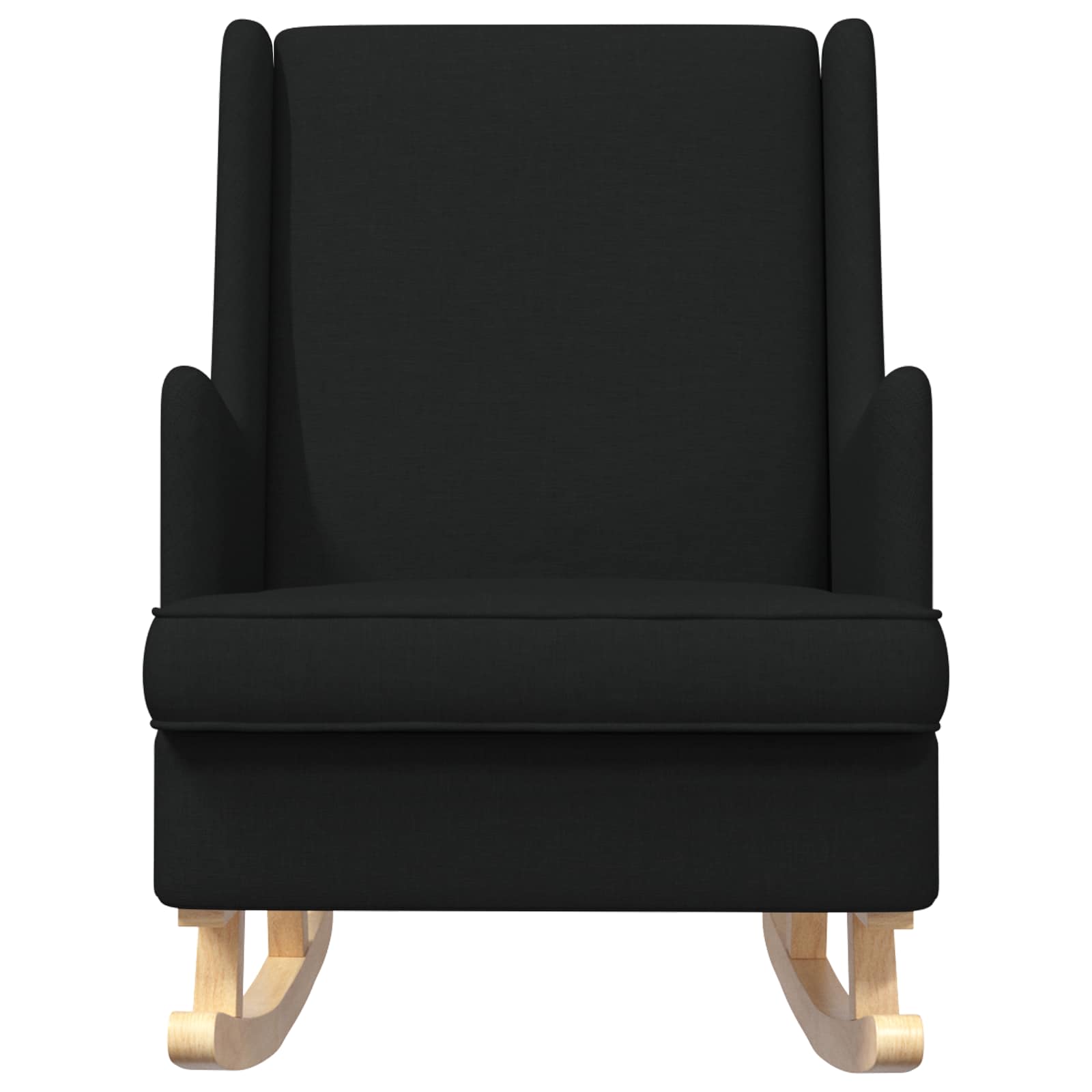 Schaukelstuhl Hellgrau 62 x 80 x 85 cm Stoff