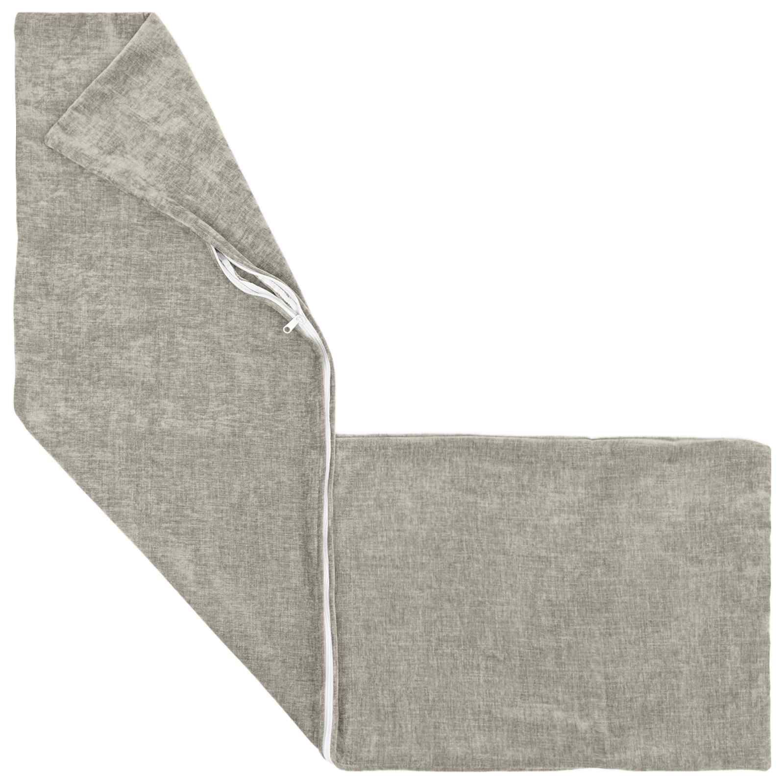Kissenbezug 6 Stk. HEERLEN Dunkelgrau 30 x 30 cm Chenille-Stoff