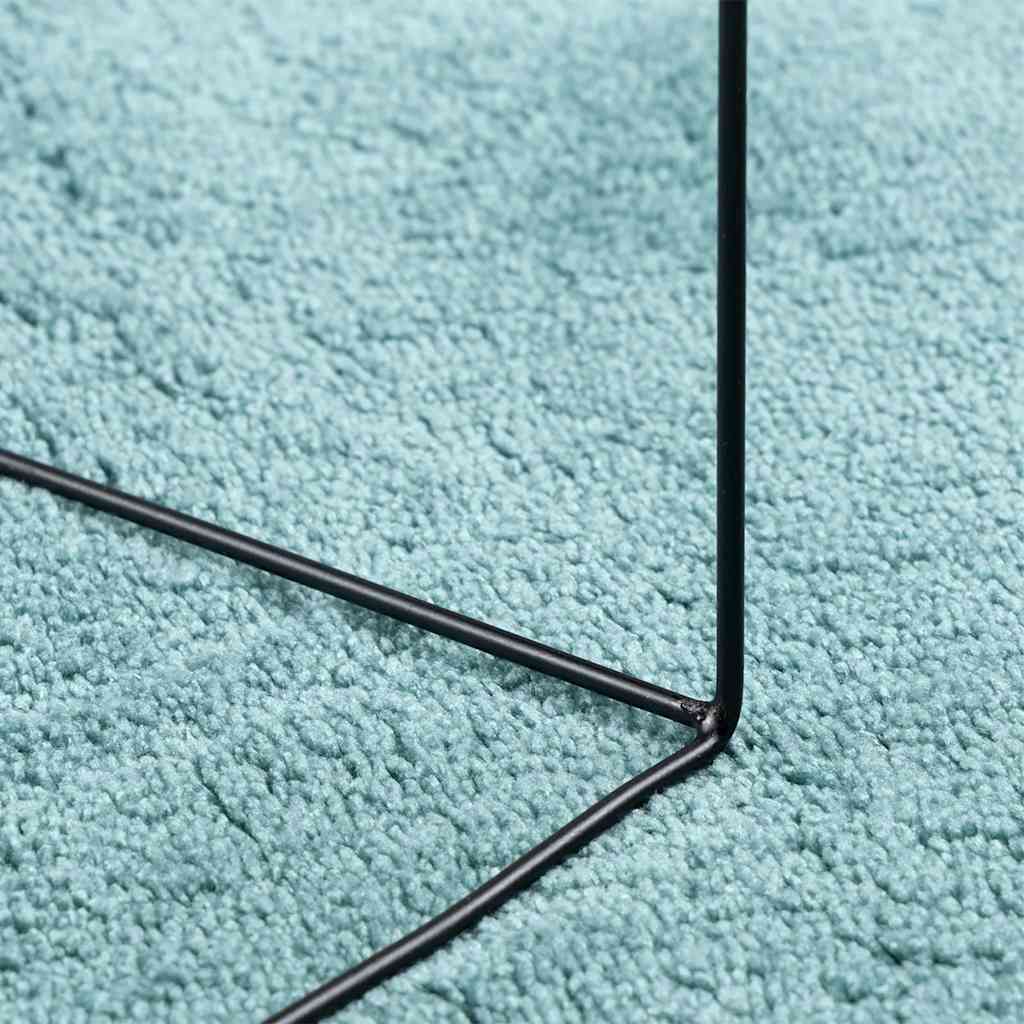 Teppich OVIEDO Kurzflor Anthrazit 120x120 cm