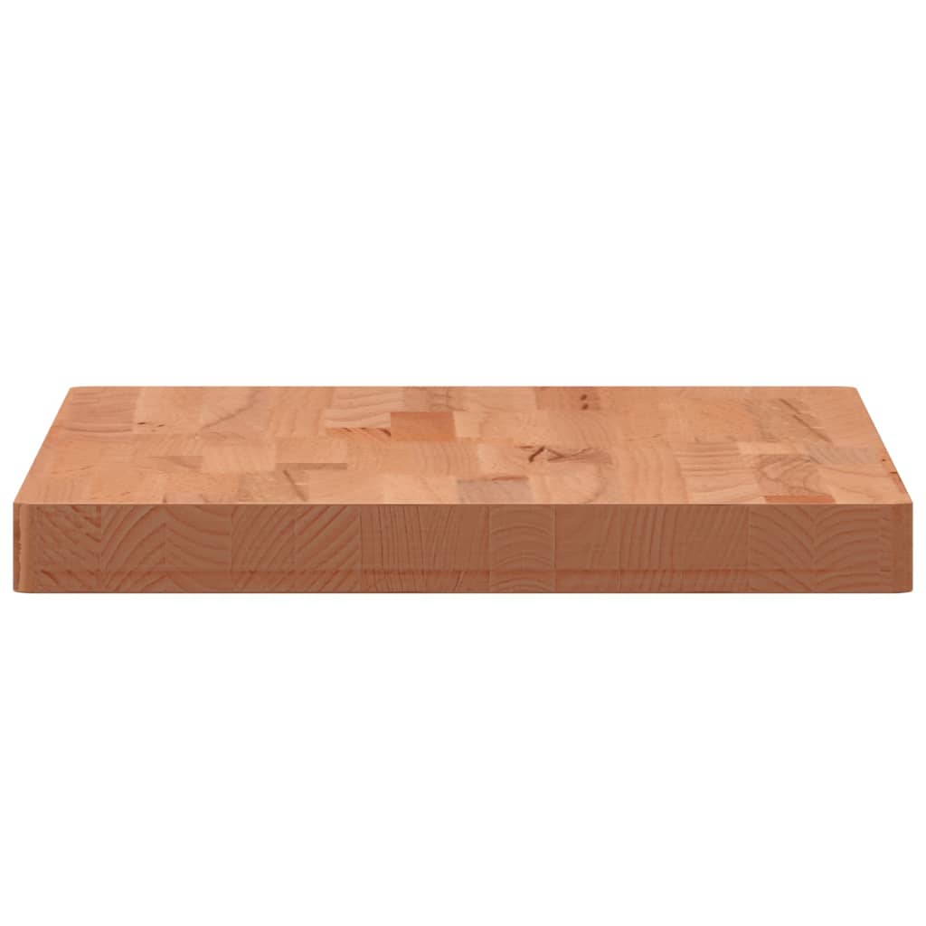 Tischplatte 80x40x1,5 cm Rechteckig Massivholz Buche