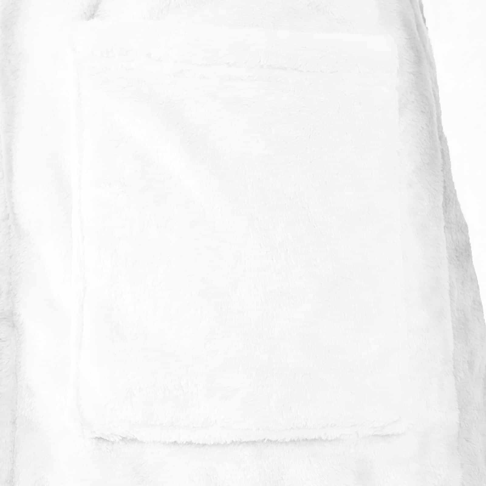 Bademantel ohne Kapuze Beige S Flanell