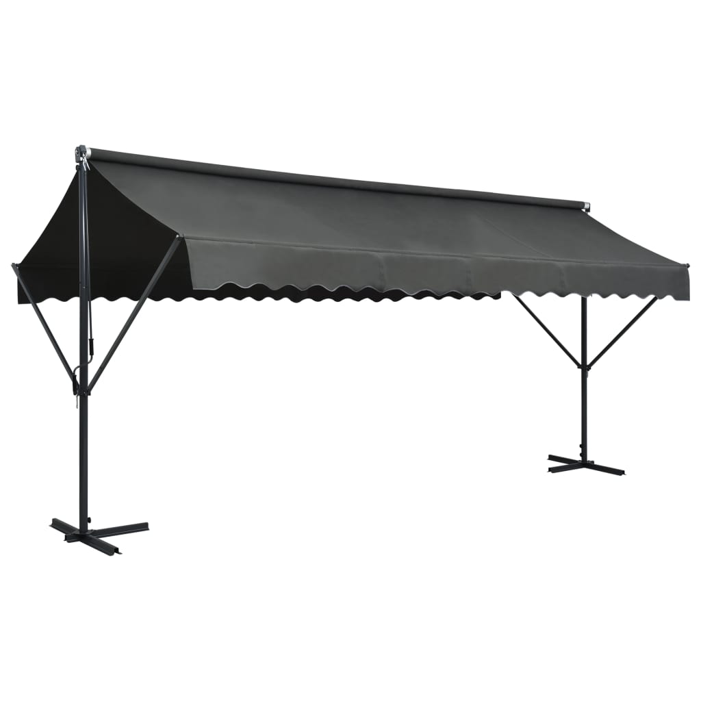 Freistehende Markise 400x300 cm Anthrazit