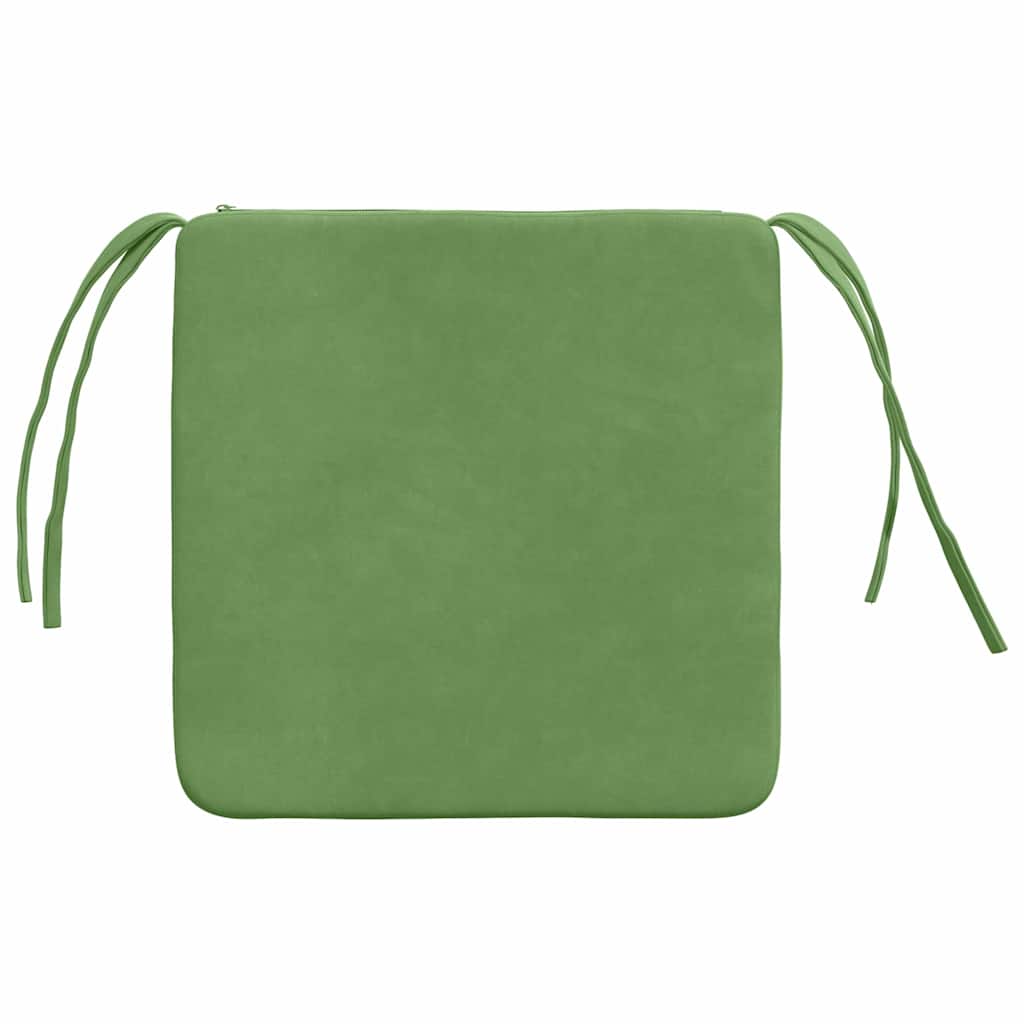 Sitzkissen 4 pcs Blau 40 x 40 x 3 cm Samt
