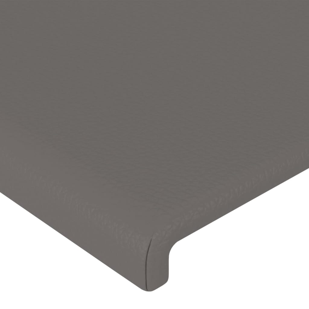Kopfteil mit Ohren Creme 83x23x78/88 cm Kunstleder