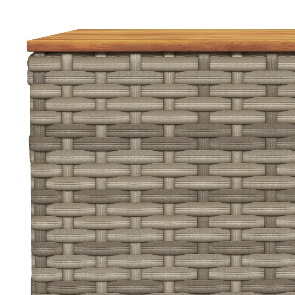 10-tlg. Garten-Sofagarnitur mit Kissen Beige Poly Rattan