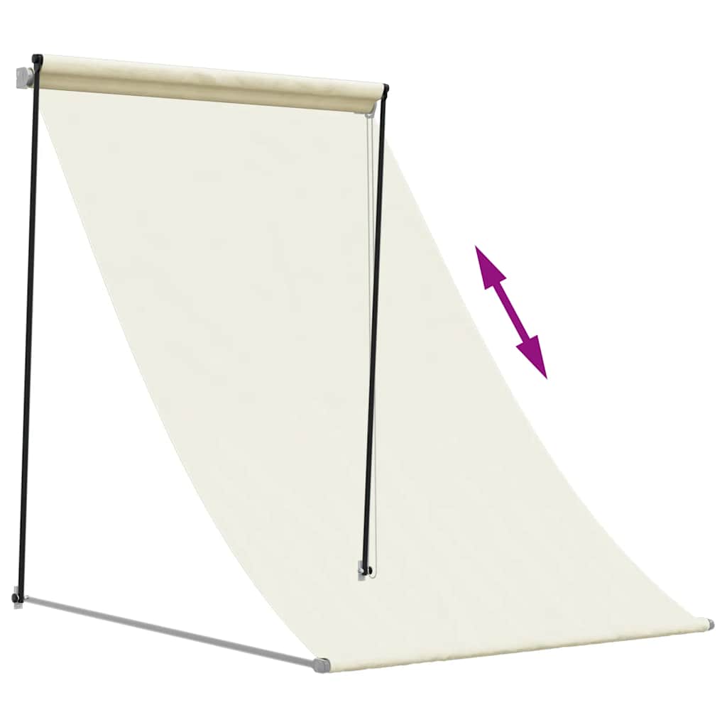 Markise Einziehbar Anthrazit 100x150 cm Stoff und Stahl