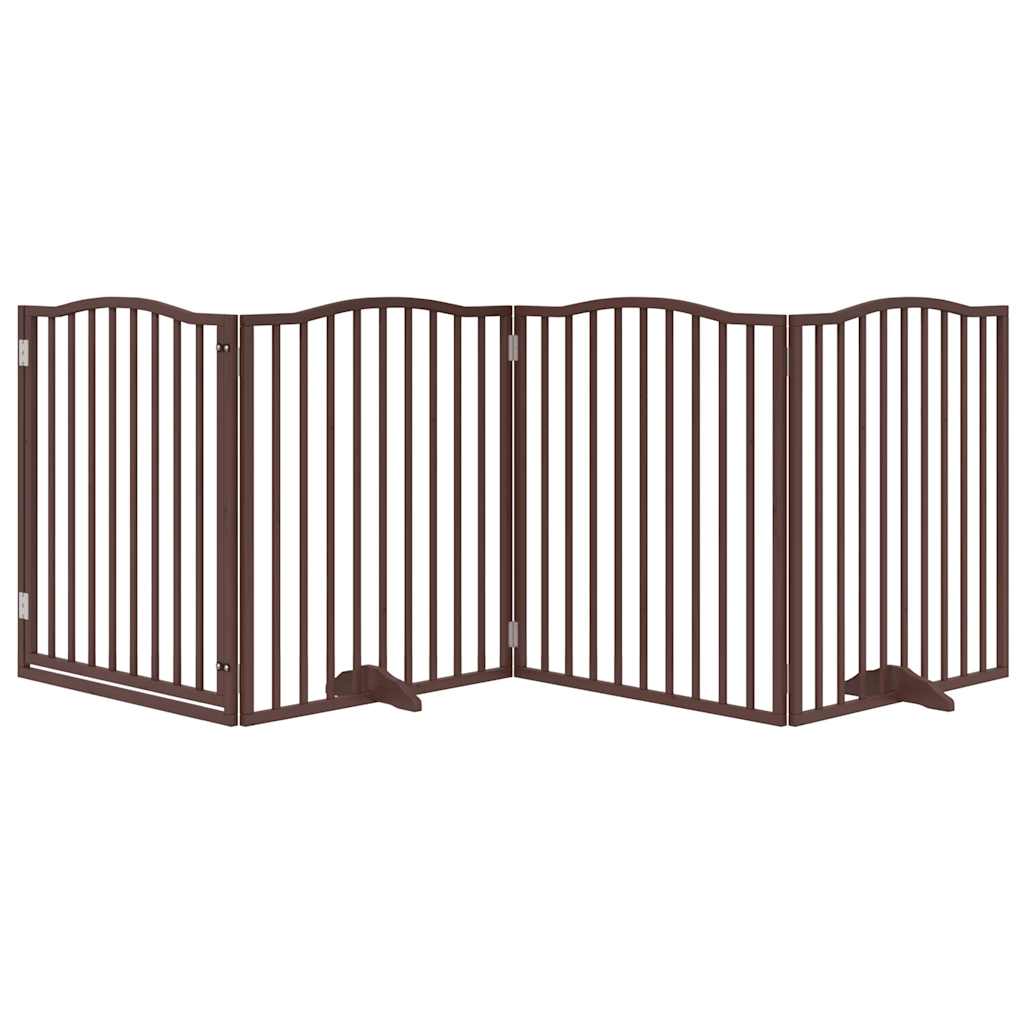 3-tlg. Hundetor Faltbar 150 cm Pappelholz