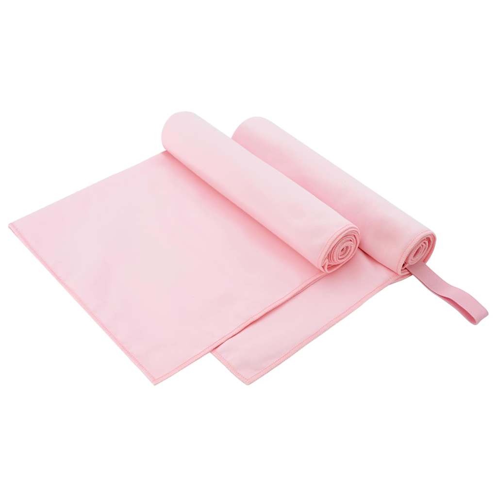Sporthandtücher 2 pcs Schwarz 50 x 30 cm Polyester und Polyamid