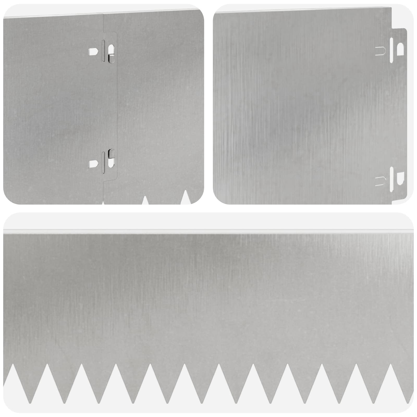 Raseneinfassung 10 pcs 103 x 10 cm Stahl Schwarz