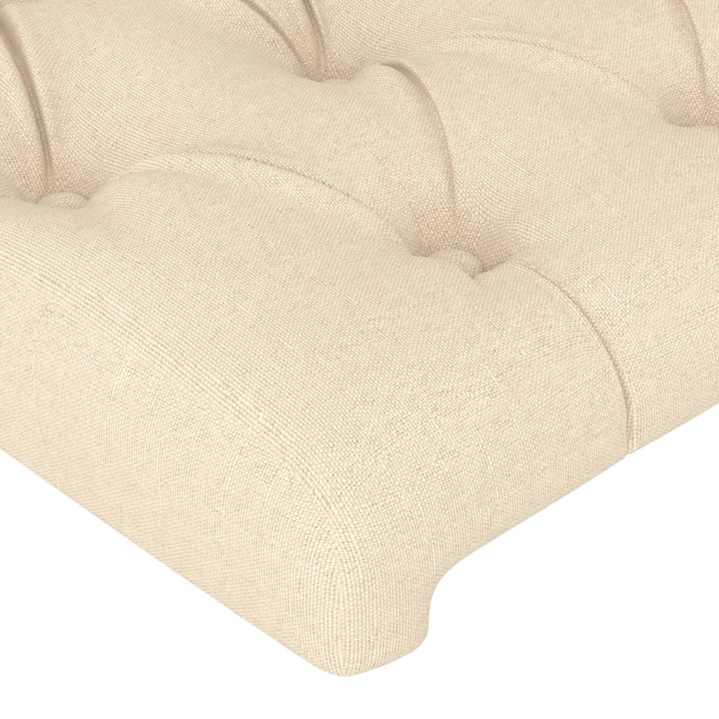 Kopfteil Hellgrau 80x7x118/128 cm Stoff