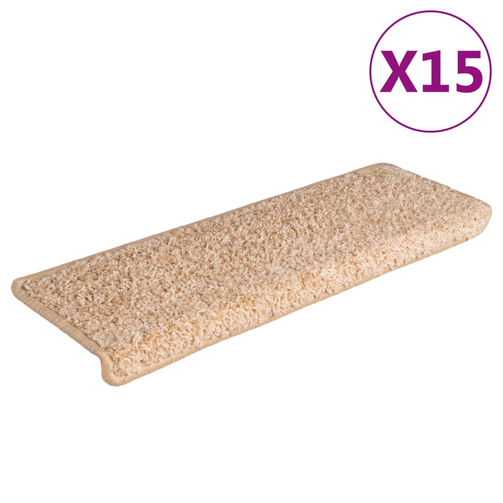 Stufenmatten 15 Stk. 65x21x4 cm Grau Rechteckiger Rand