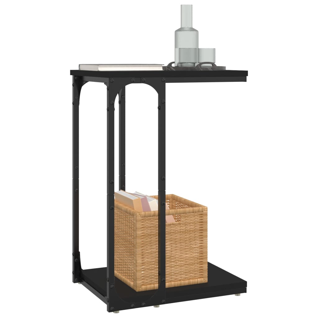 Beistelltisch Schwarz 50x35x52 cm Holzwerkstoff