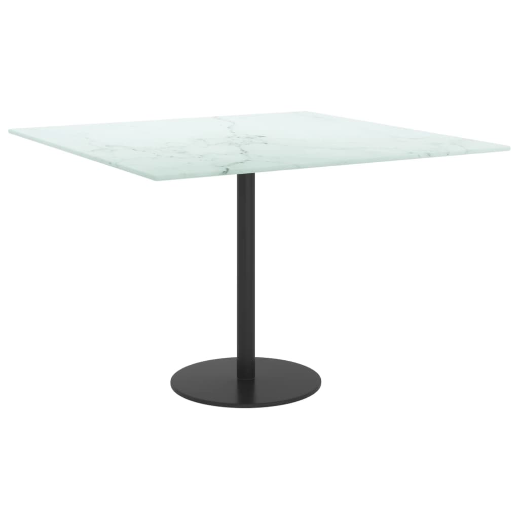 Tischplatte aus gehärtetem Glas quadratisch 700x700 mm