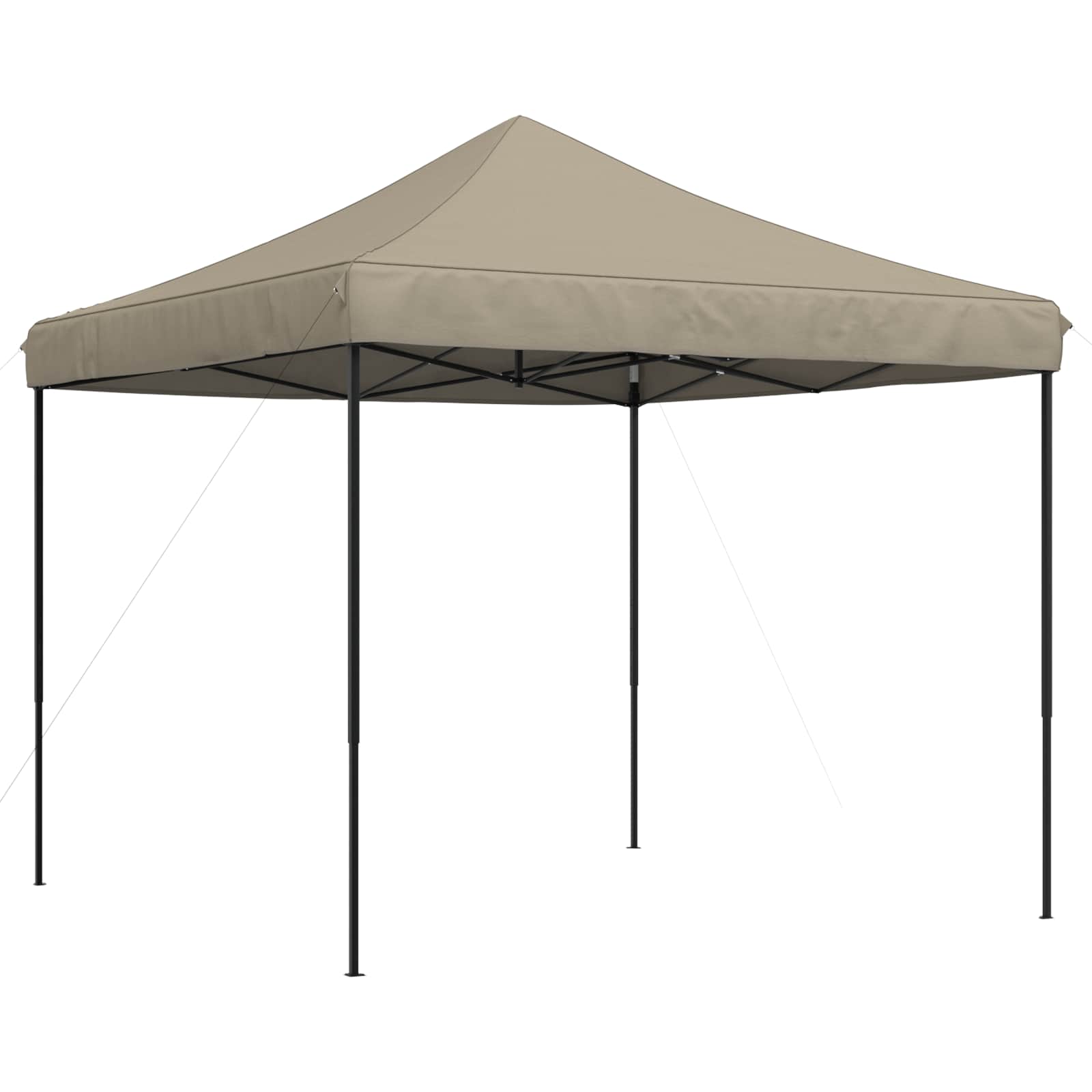 Partyzelt Faltbar Pop-Up Schwarz 292x292x315 cm