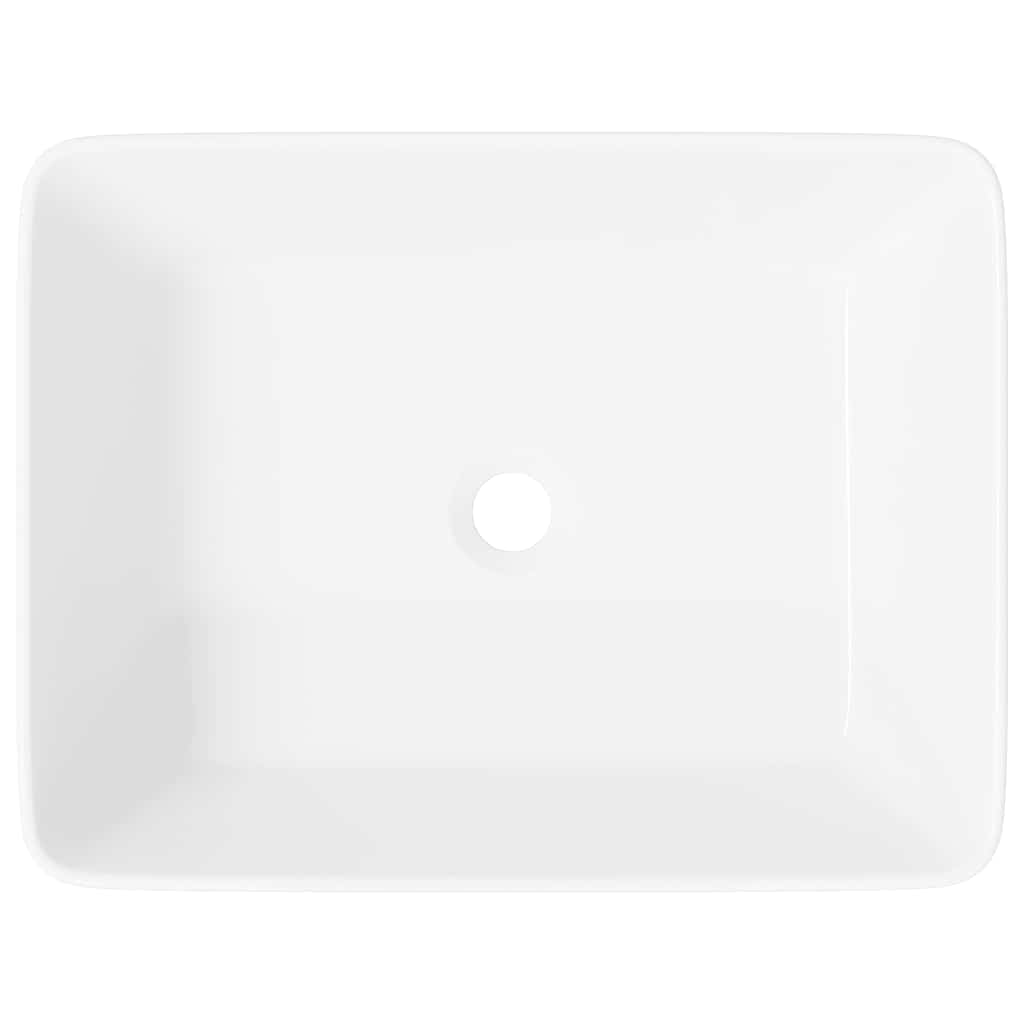 Waschbecken 40 x 30 x 13 cm Keramik Weiß