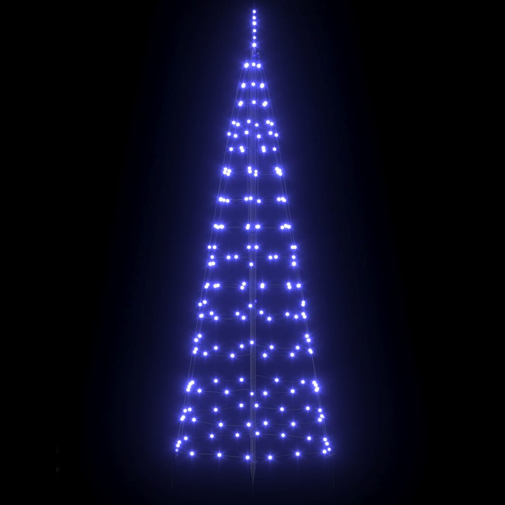 LED-Weihnachtsbaum mit Erdspießen 220 LEDs Warmweiß 180 cm