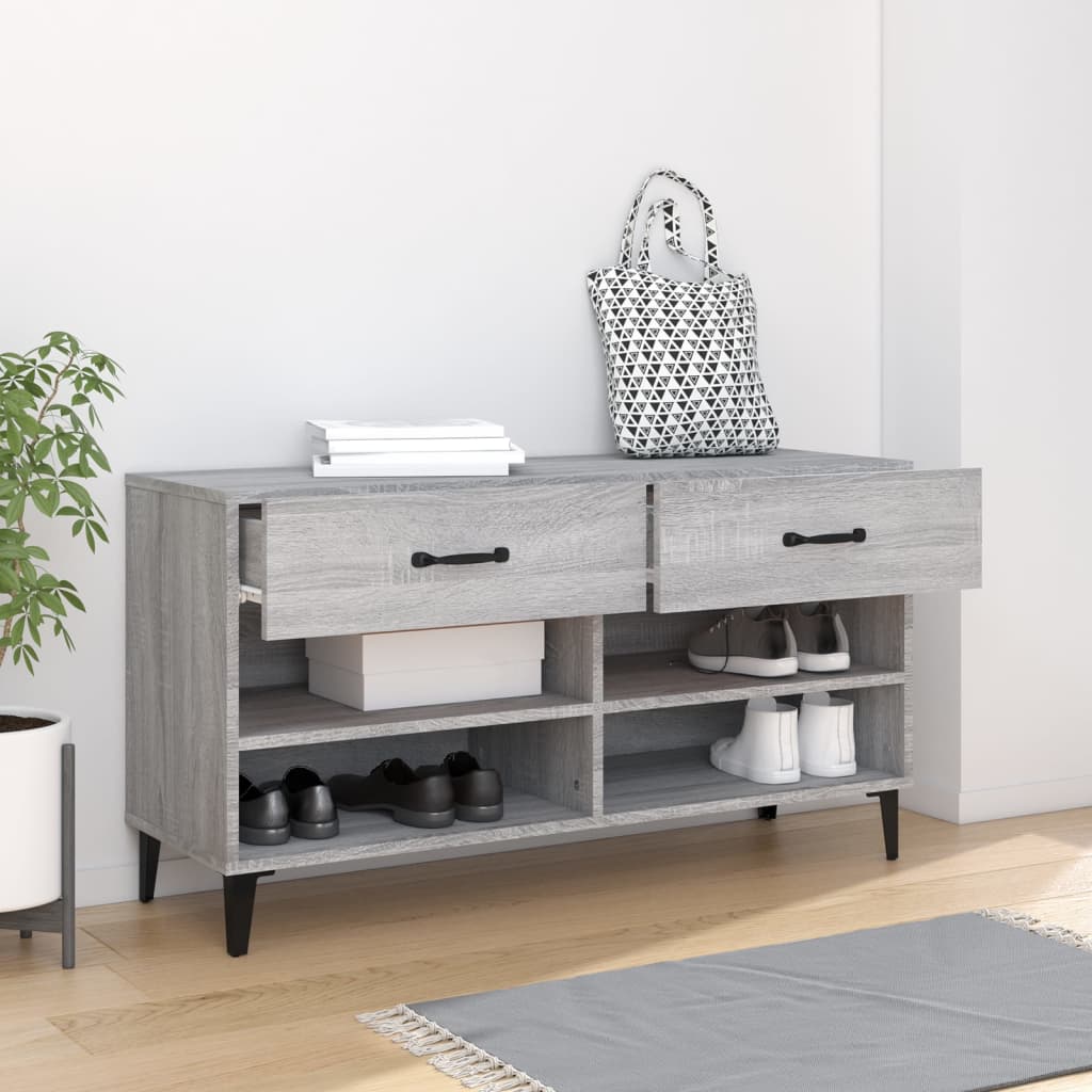 Schuhschrank Weiß 102x35x55 cm Holzwerkstoff