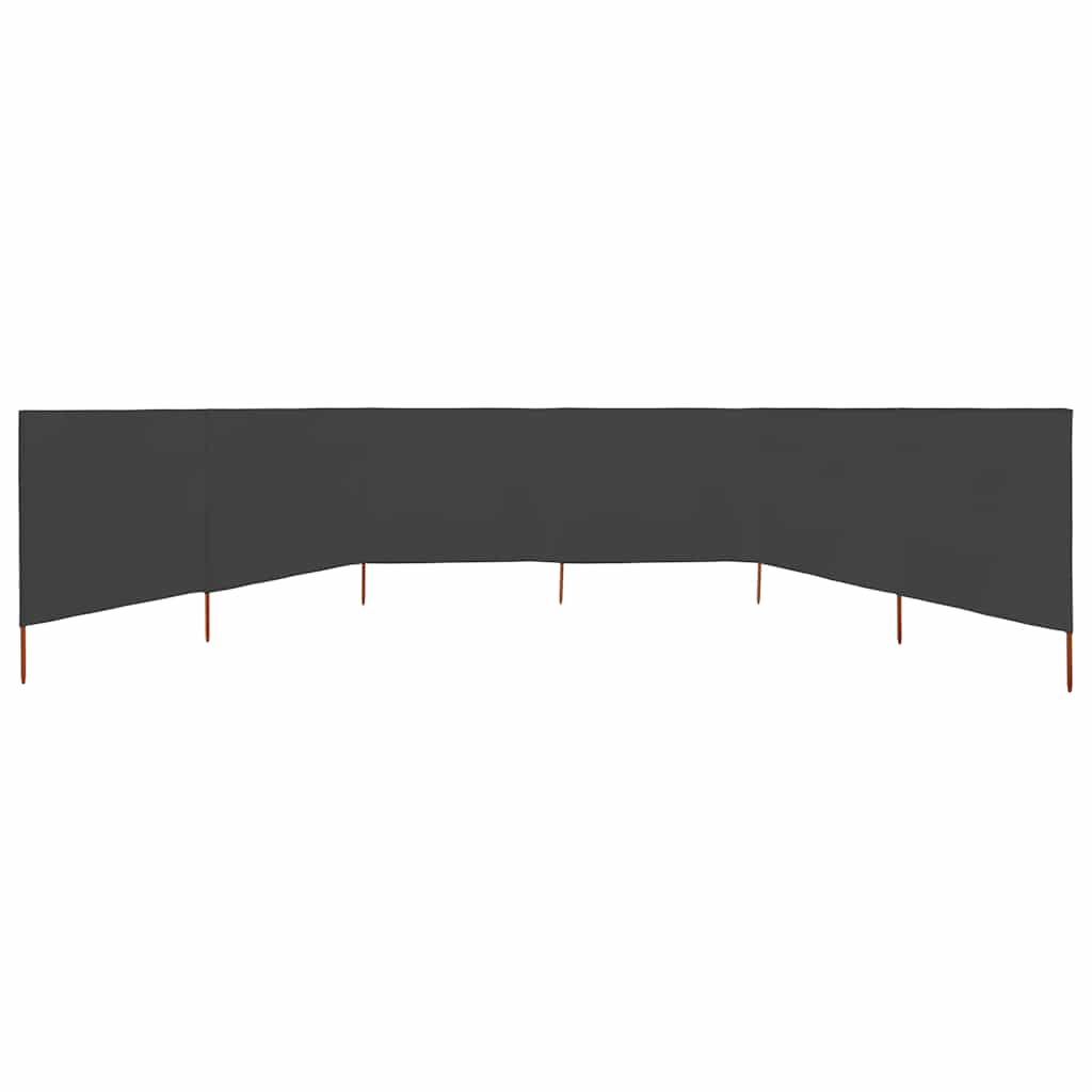 3-teiliges Windschutzgewebe 400 x 120 cm Weiß