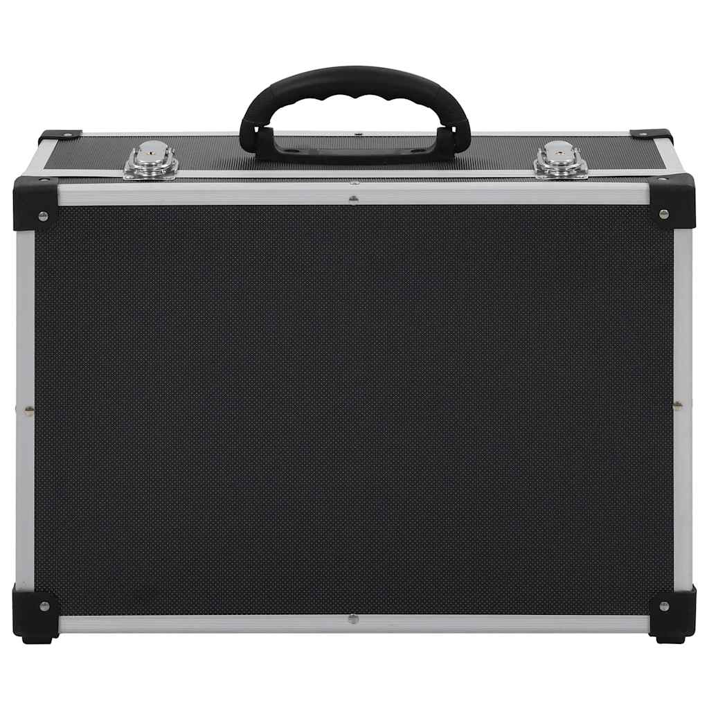 CD-Koffer für 80 CDs Aluminium ABS Silbern
