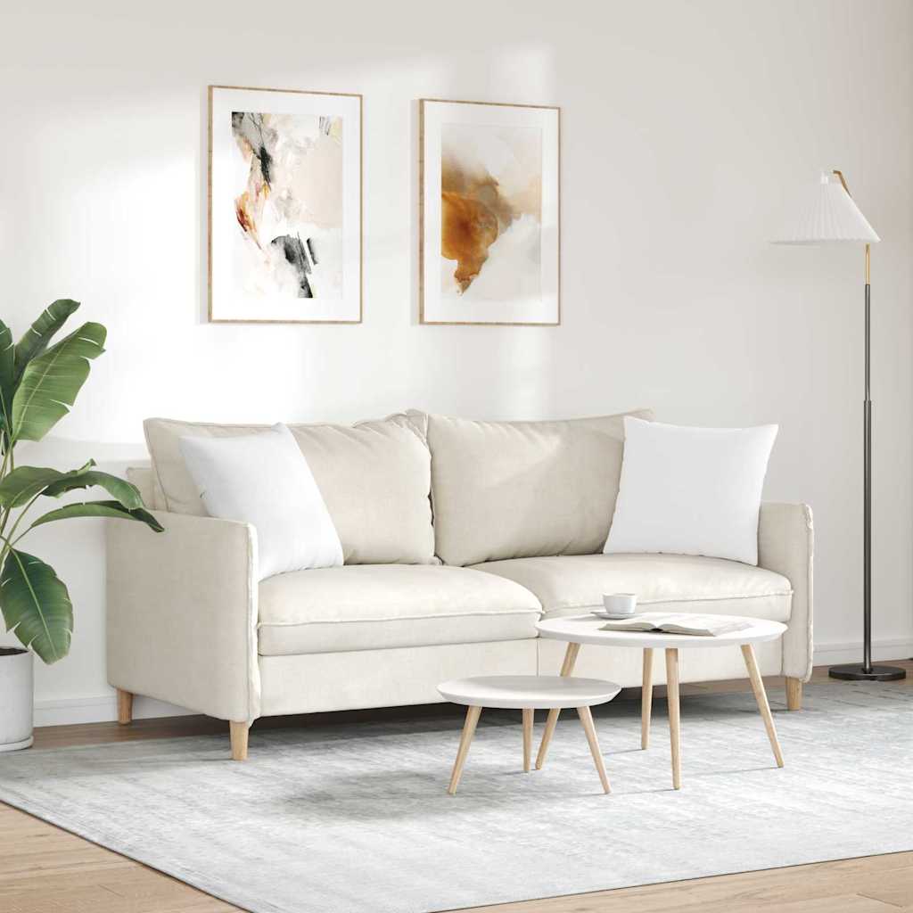 Sofakissen 2 pcs Hellgrau 50 x 30 cm Stoff