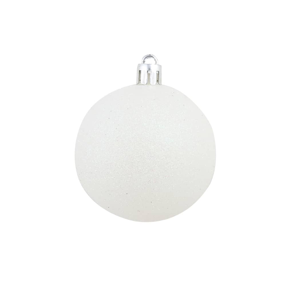 100-tlg. Weihnachtskugel-Set Weiß