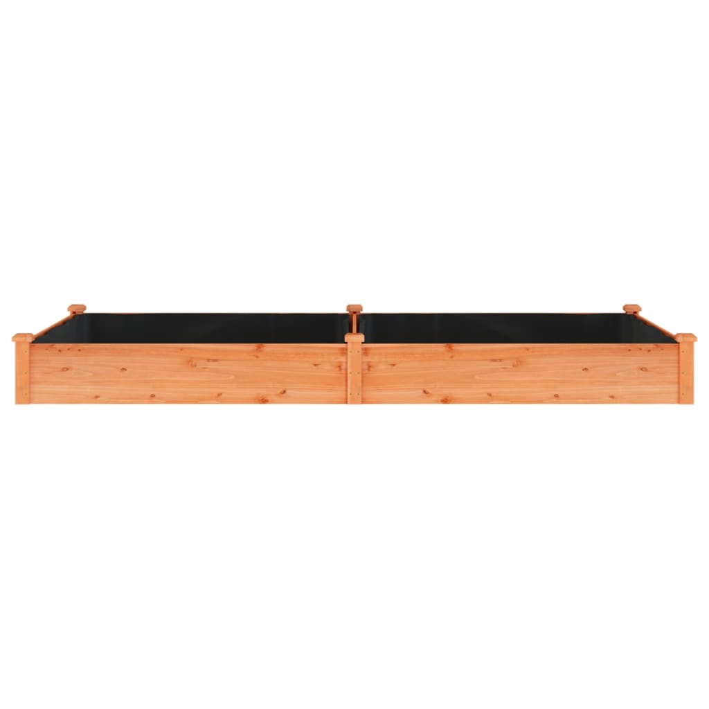 Hochbeet mit Einsatz Grau 120x45x25 cm Massivholz Tanne