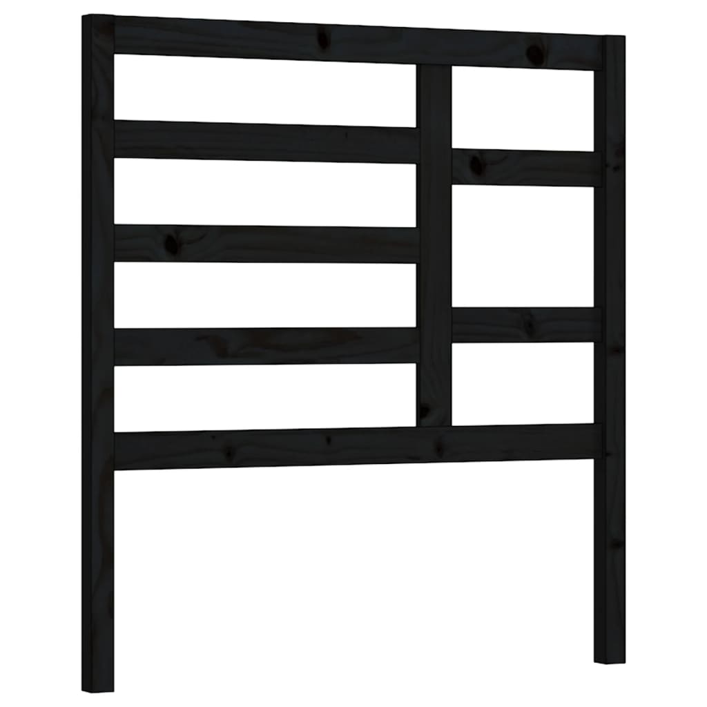 Bett-Kopfteil Grau 81x4x104 cm Massivholz Kiefer
